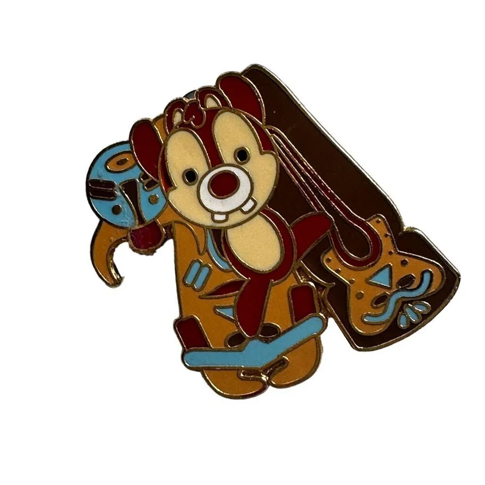 Disney Dale Chipmunk Trading Pin Guitar Tropical Lapel Pin Brooch Badge Jewelry